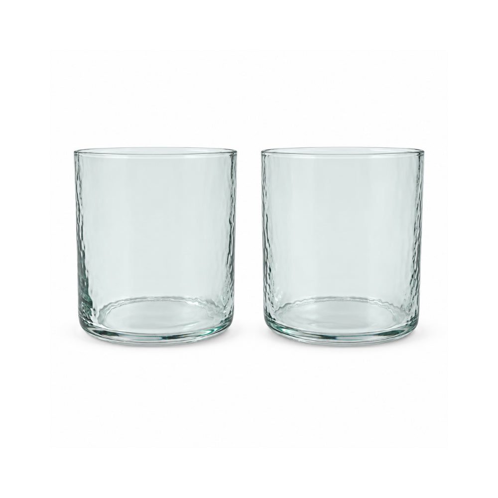 K&Co. Lagoon Series Small Dimpled Tumbler 2 Piece - GREEN